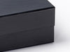 Black Small Folding Gift Box Magnetic Flap Closure Detail From Foldabox UK