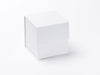White Small Cube Gift Box without ribbon available from UK stock