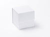 Small White Cube Luxury Folding Gift Box sample without ribbon