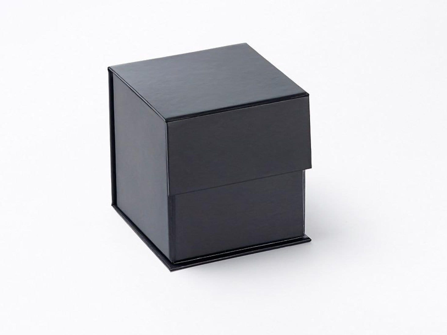Sample Black Small Cube Gift Box without ribbon from Foldabox UK