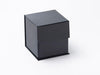 Small Black Cube Folding Gift Box Ideal for Candle Packaging