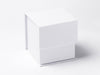 White Large Folding Cube Gift Box or Candle Packaging