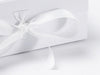 White A5 Deep Collapsible Gift Box ribbon detail