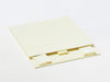 Ivory A6 Shallow Gift Box Supplied Flat with Ribbon Tab