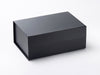 Black A5 Luxury folding Gift Box with snap shut magnetic closure
