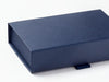 Navy Blue A6 Shallow Gift Box Sample Front Flap Detail