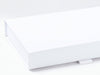 White A5 Shallow Gift Box Sample Front Flap Detail