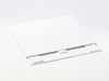 White A5 Shallow Gift Box Sample Supplied Flat with Ribbon Tab