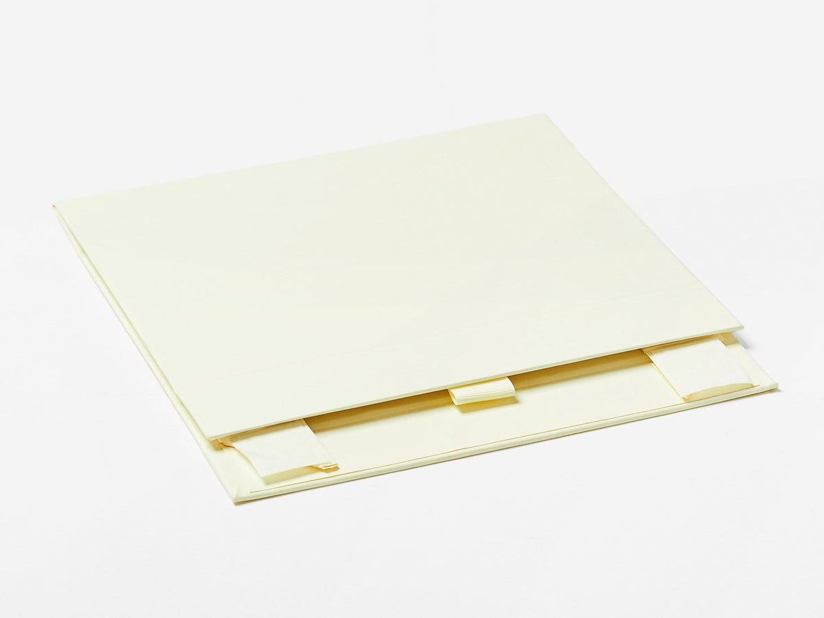 Ivory A5 Shallow Gift Box Sample Supplied Flat with Ribbon Tab