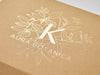 Natural Kraft Gift  Box with Custom Gold  Foil Logo