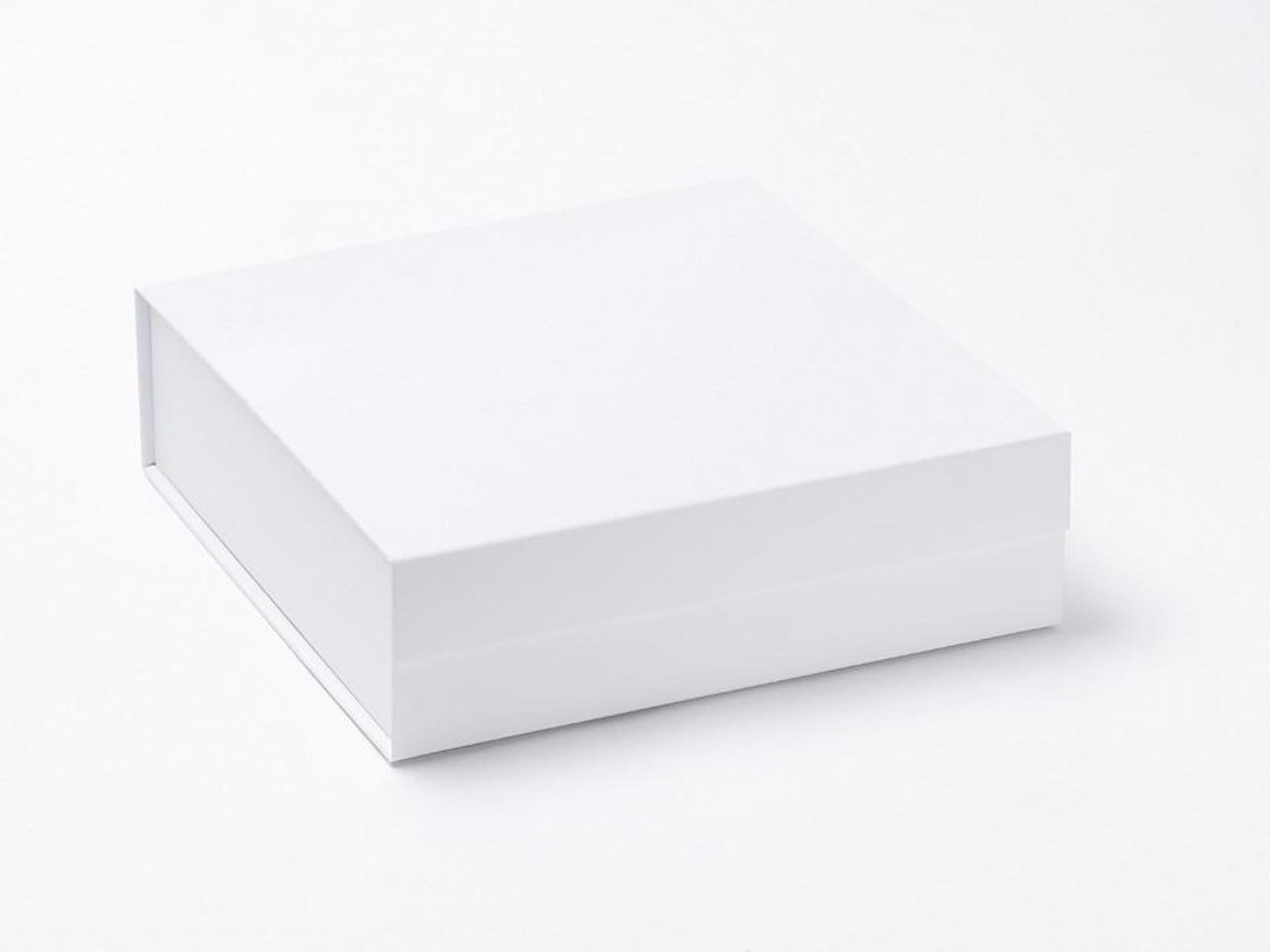 White Medium Folding Gift Box or Keepsake Hamper Box