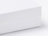 White Medium Folding Gift Box No Ribbon Magnetic Closure Detail