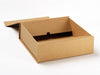 Medium Natural Kraft Gift Box part assembled from Foldabox