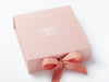 Rose Gold Gift Box with Custom Silver Foil Logo