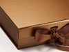 Medium Copper Luxury Gift Box Ribbon Detail