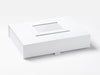 White Photo Frame on Lid of White A4 Shallow Gift Box