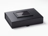 Black A4 Shallow Folding Gift Box Featured with Black Photo Frame