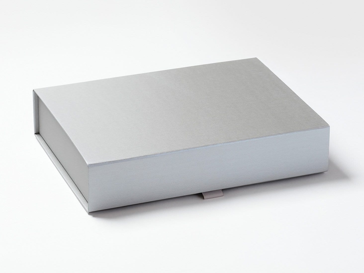 Silver A4 Shallow Luxury Folding Gift Box