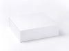 White Large Folding Gift Box or Keepsake Box Without Ribbon