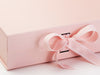 Pale Pink Luxury Folding Gift Box Sample Ribbon Detail