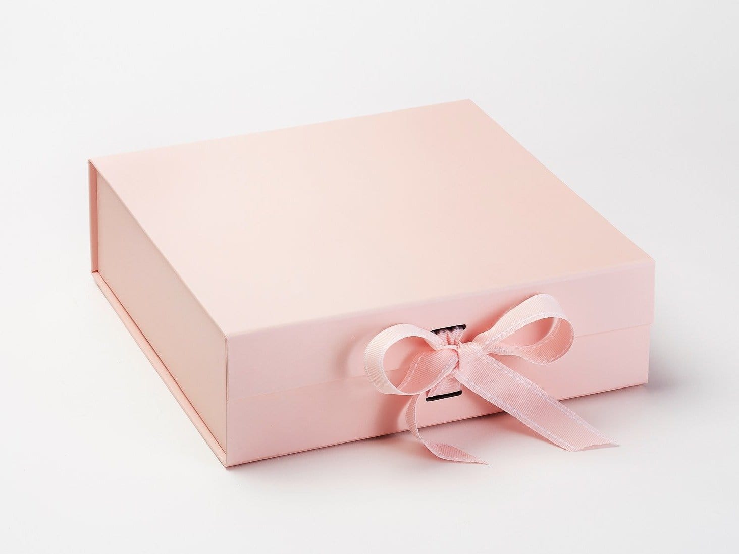 Pale Pink Large Gift Box or Keepsake Hamper with changeable ribbon