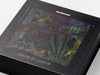 Black Large Gift  Box with Custom CMYK Printed Design
