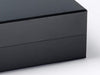 Foldabox UK Black gift box magnetic front closure detail