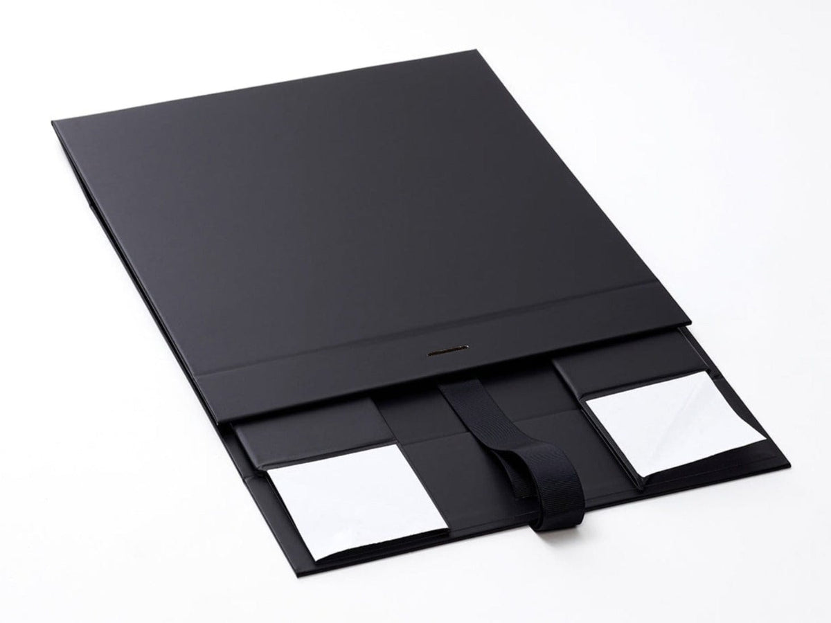 Black Large Slot Gift Box Supplied Flat