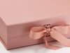 Rose Gold Large Gift Box or Keepsake Box Sample Ribbon Detail