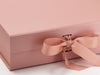 Rose Gold Large Luxury Folding Gift Box Ribbon Detail