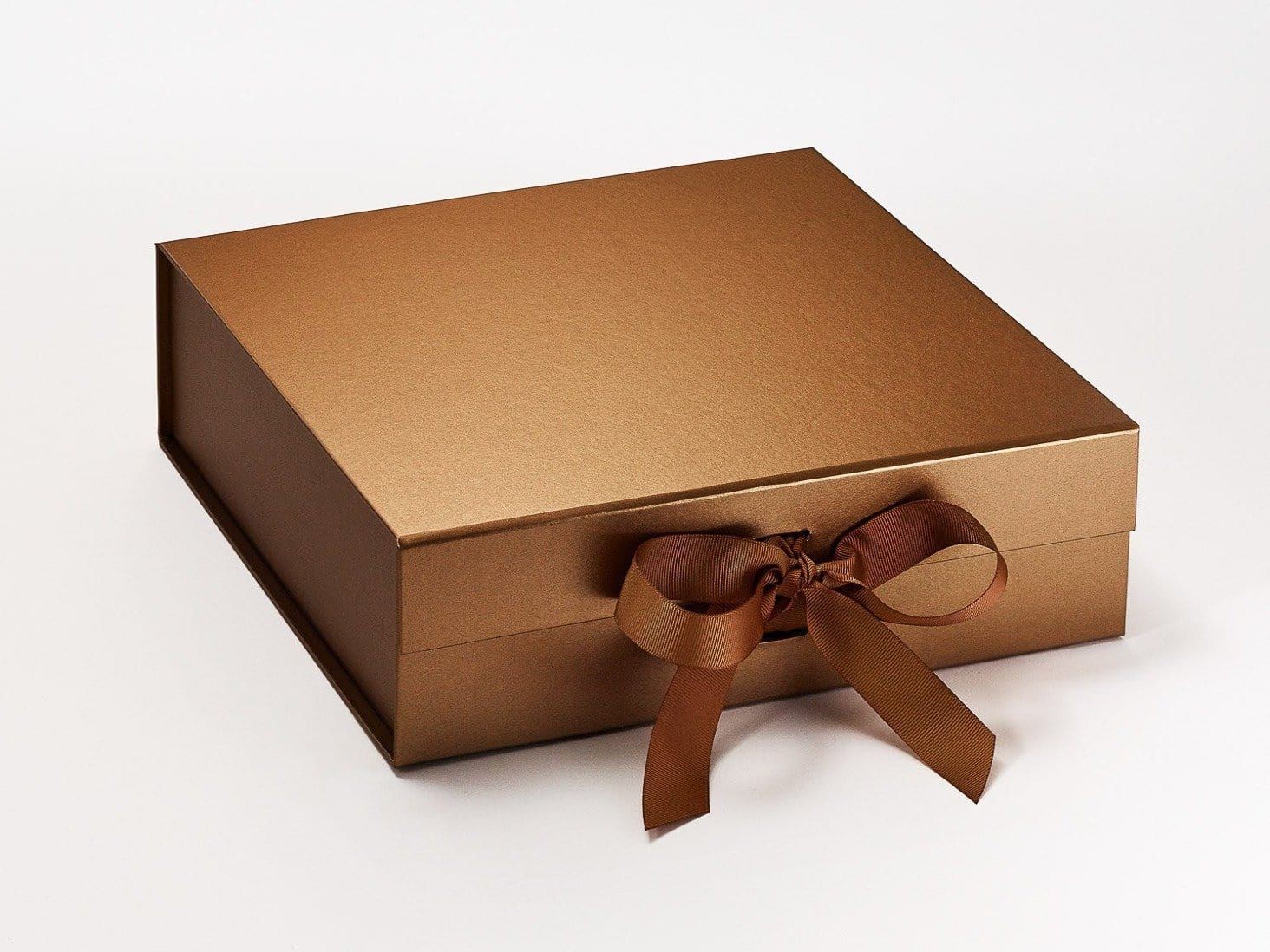 Large Copper Luxury Folding Snap Shut Gift Box Sample 