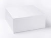 White XL (Extra Large) Deep Folding Gift Box sample without Ribbon