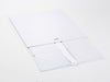 White XL Deep Folding Gift Box Supplied Flat with Ribbon