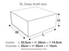 Natural Kraft XL Deep Gift Box Sample Assembled Size