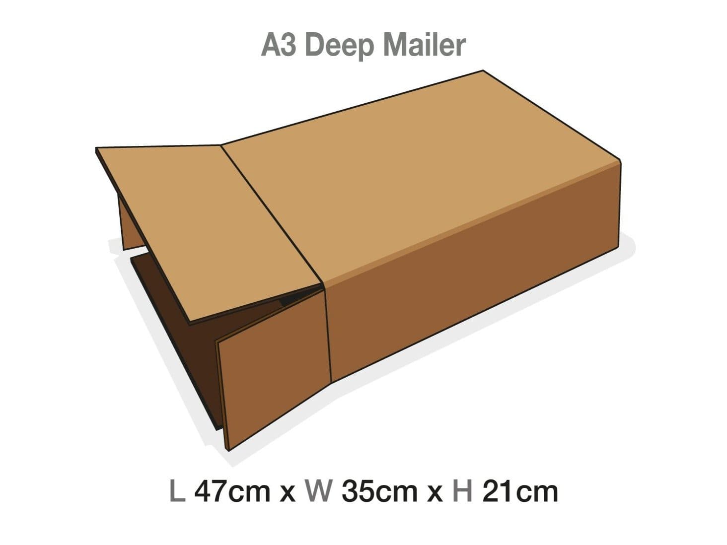 Sample A3 Deep Gift Box Mailing Carton