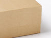 Foldabox Natural brown kraft paper folding gift box detail