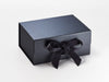 Pewter A5 Deep Luxury Gift Box with changeable ribbon