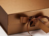 A5 Deep Copper Luxury Gift Box changeable ribbon detail