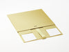 Gold A4 Deep Gift Box Sample Supplied Flat with ribbon