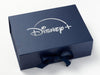 Navy Blue Gift Box with Custom Silver Foil Disney + Logo to Lid