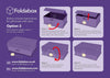 Sample White Gloss Dome Gift Box Closure Assembly Instructions Option 2