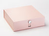 Pale Pink Gift Box with Diamond Gemstone Closure