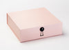 Black Diamond Gift Box Closure on Large Pale Pink