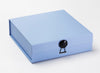 Black Diamond Gift Box Closure on Pale Blue Medium Gift Box