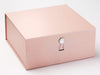 Rainbow Crystal Gemstone Closure on Rose Gold XL Deep Gift Box