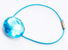 Sample Blue Zircon Gemstone Gift Box Closure with Blue Elastic