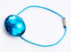 Blue Tourmaline Gemstone Gift Box Closure with Blue Elastic