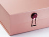 Rose Gold Gift Box Featuring Garnet Gemstone Closure