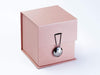 Pyrite Gift Box Closure Option 2 on Rose Gold Large Cube
