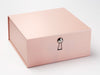Rose Gold XL Deep Gift Box Featured with Pyrite Facet Gemstone Closure